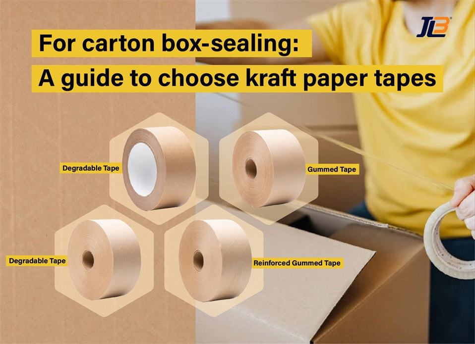 For Carton Box-Sealing: A Guide to Choose Kraft Paper Tapes